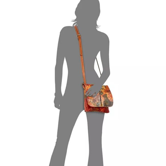 Patricia Nash Women's Granada Crossbody Floral Patterned Leather Bag - Picture 9 of 9